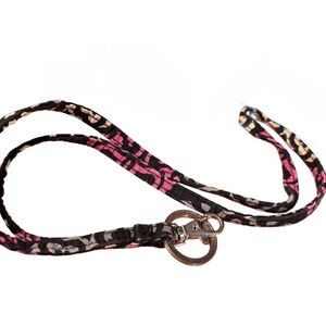 FREE* Vera Bradley Lanyard Canterberry Magenta Retired Pattern GUC